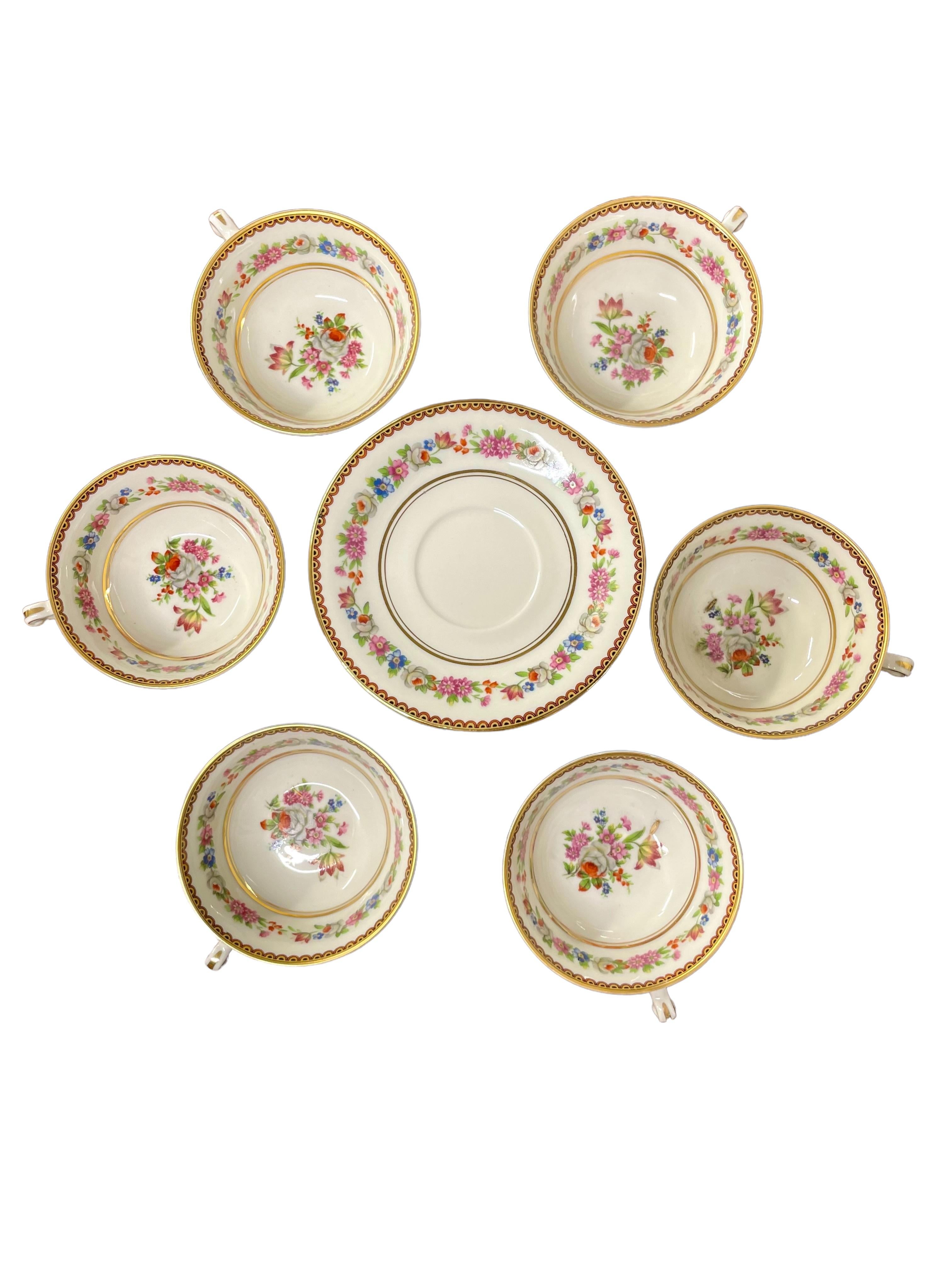 Fine Limoges Porcelain Tea Service by Raynaud & Cie ( 17 Pieces) 11