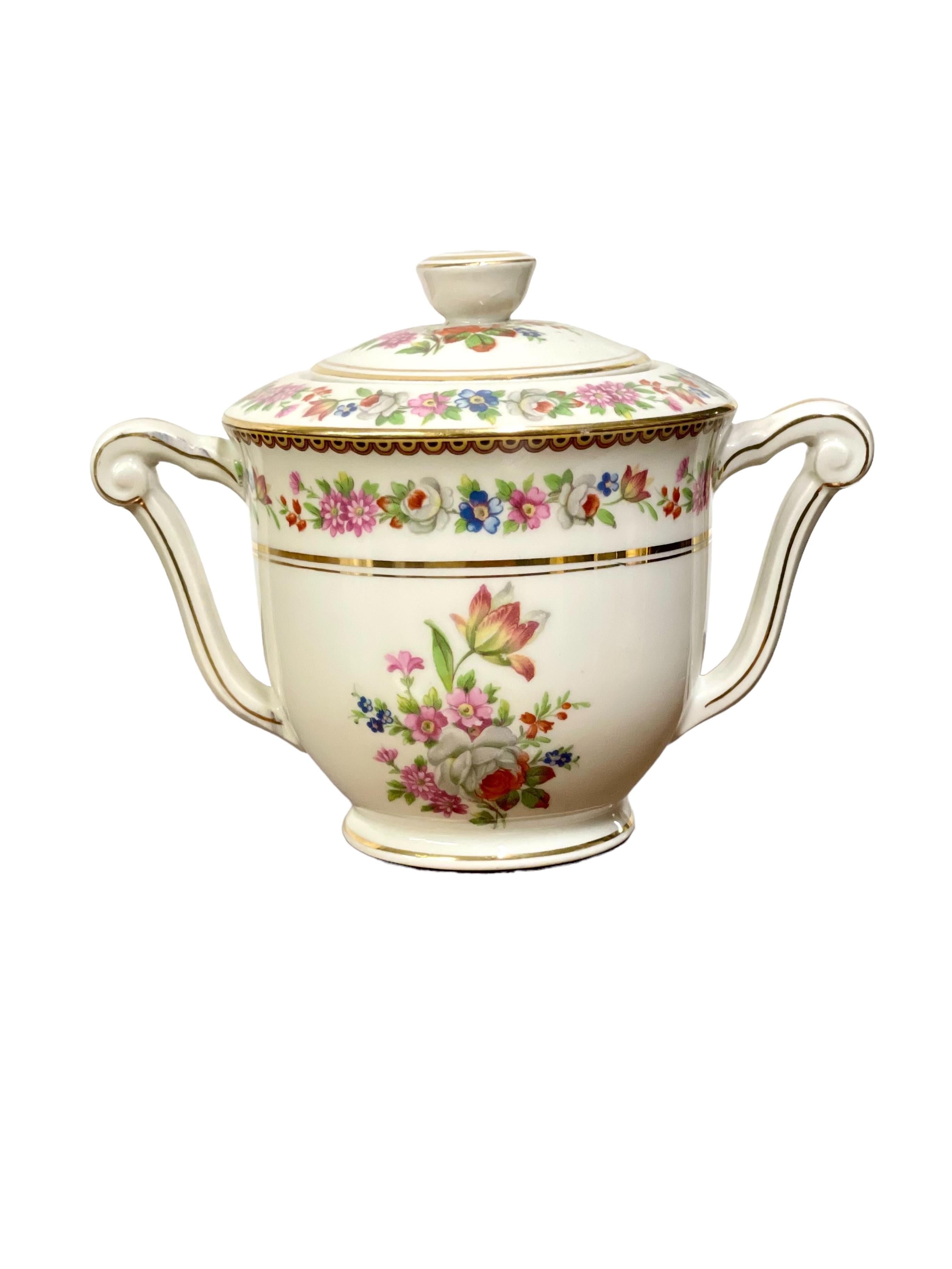 Fine Limoges Porcelain Tea Service by Raynaud & Cie ( 17 Pieces) 2
