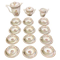 Fine Limoges Porcelain Tea Service by Raynaud & Cie ( 17 Pieces)