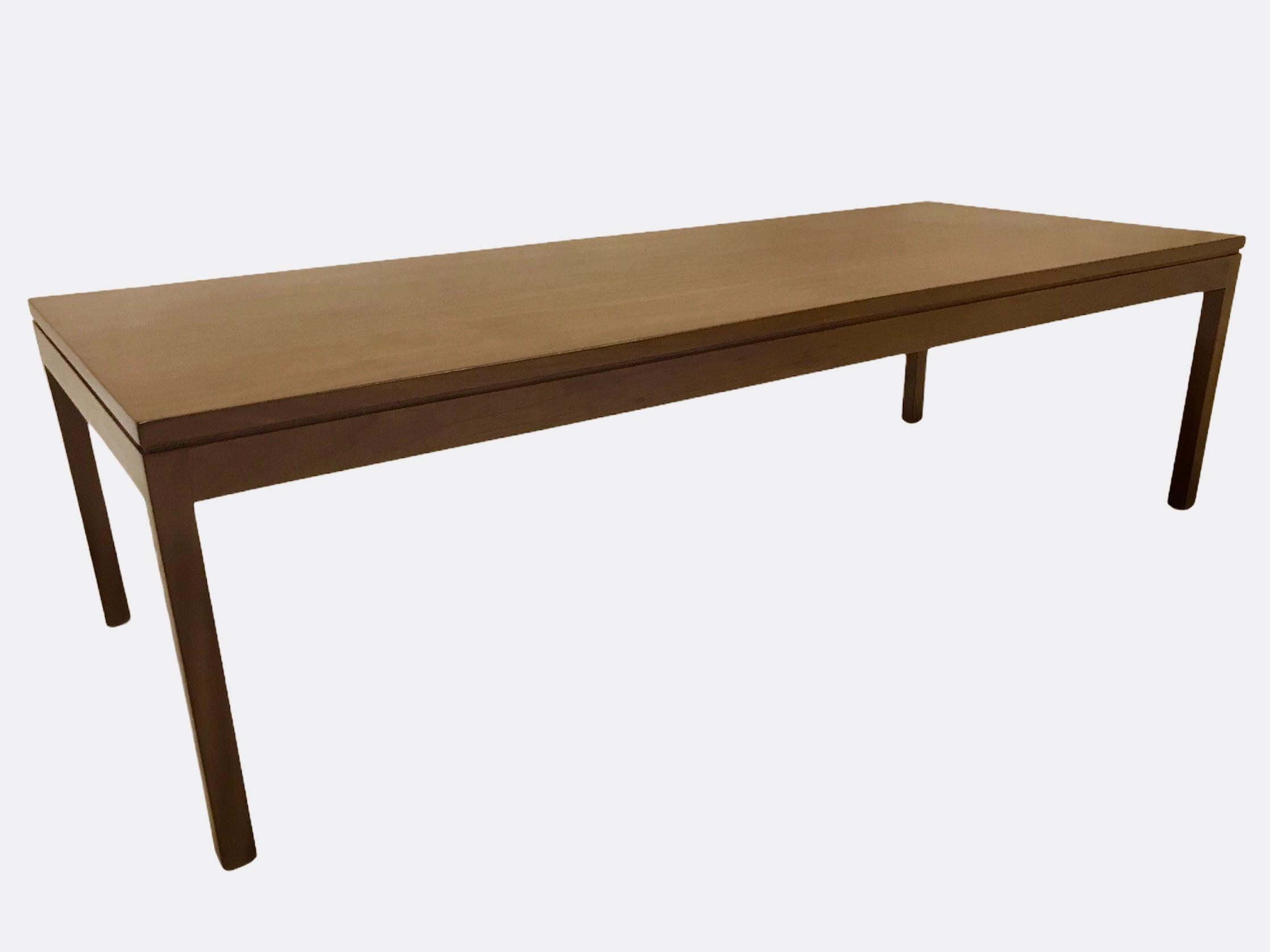 Fine Long Figured Walnut Coffee Cocktail Table Camilo Miami, 1960s 6