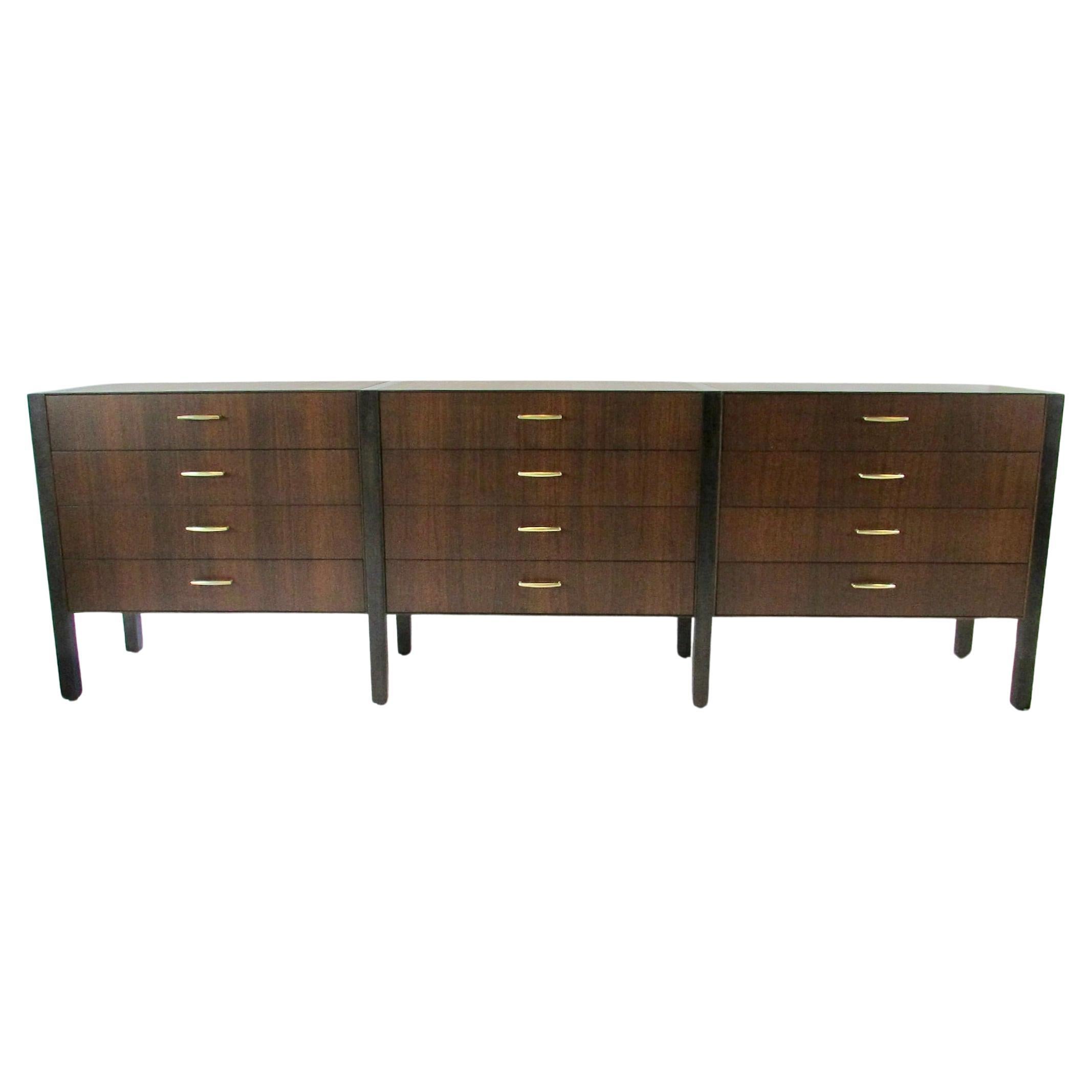 Fine long low twelve drawer Directional Furniture custom collection dresser For Sale