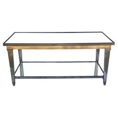 Feiner Lorin MarTransition-Couchtisch aus polierter Bronze mit Spiegeln aus der Mitte des Jahrhunderts