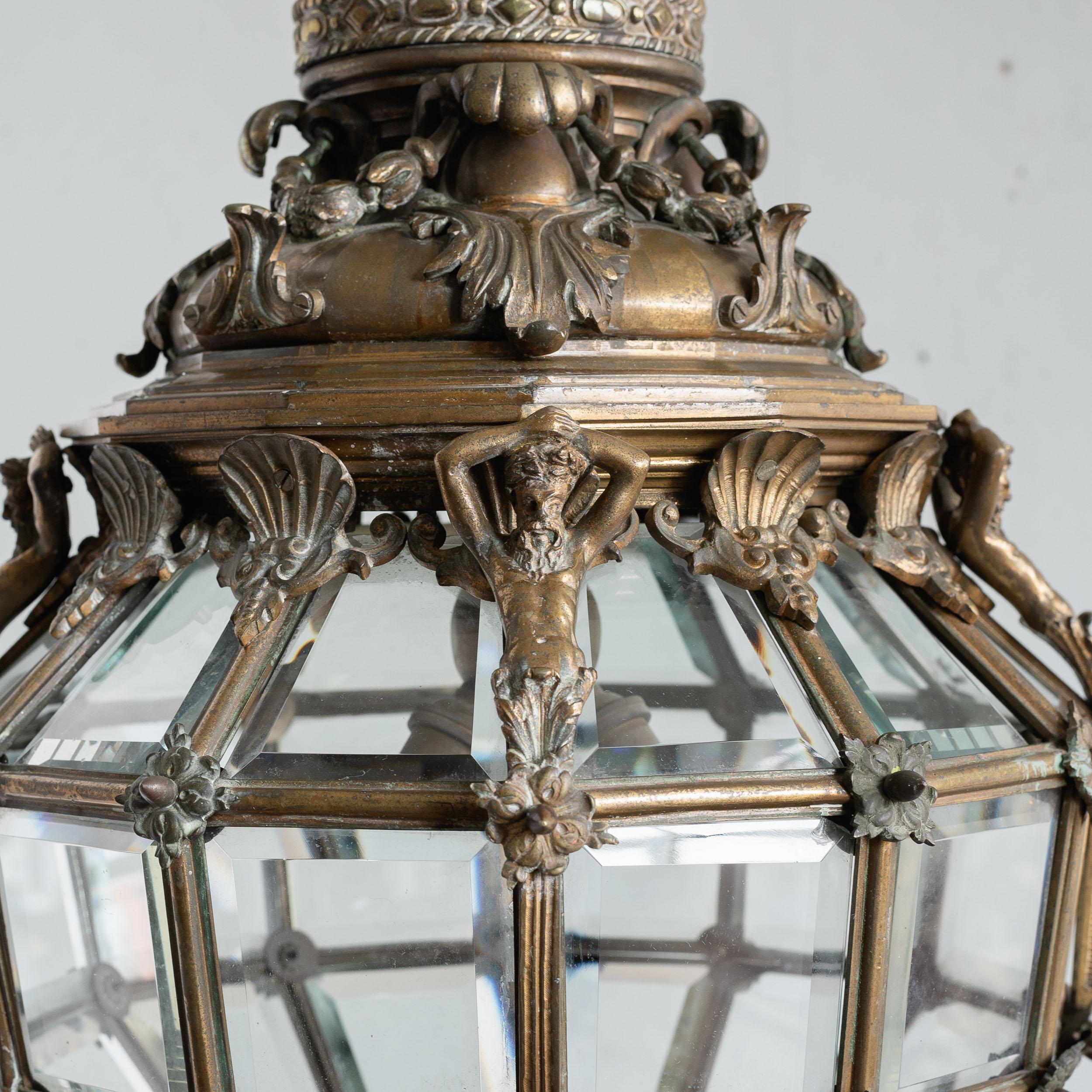 Fine Louis XIV 'Versaille' Gilt-Bronze Lantern 5