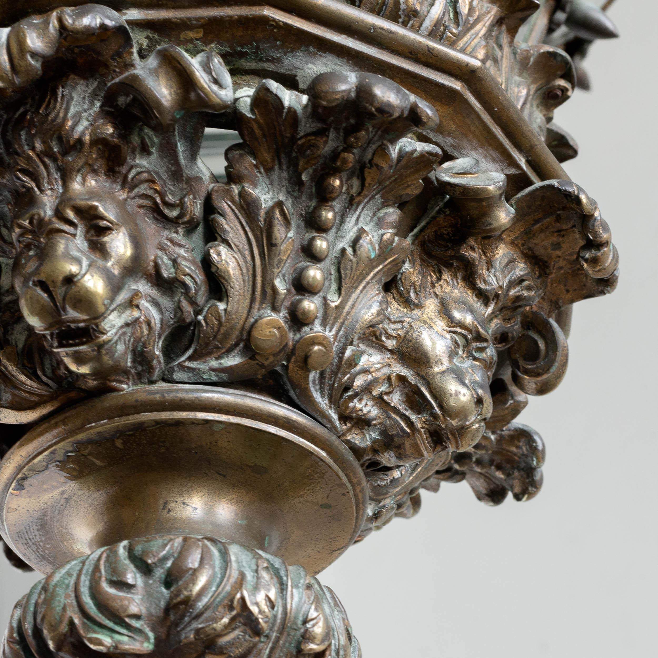 Fine Louis XIV 'Versaille' Gilt-Bronze Lantern 8