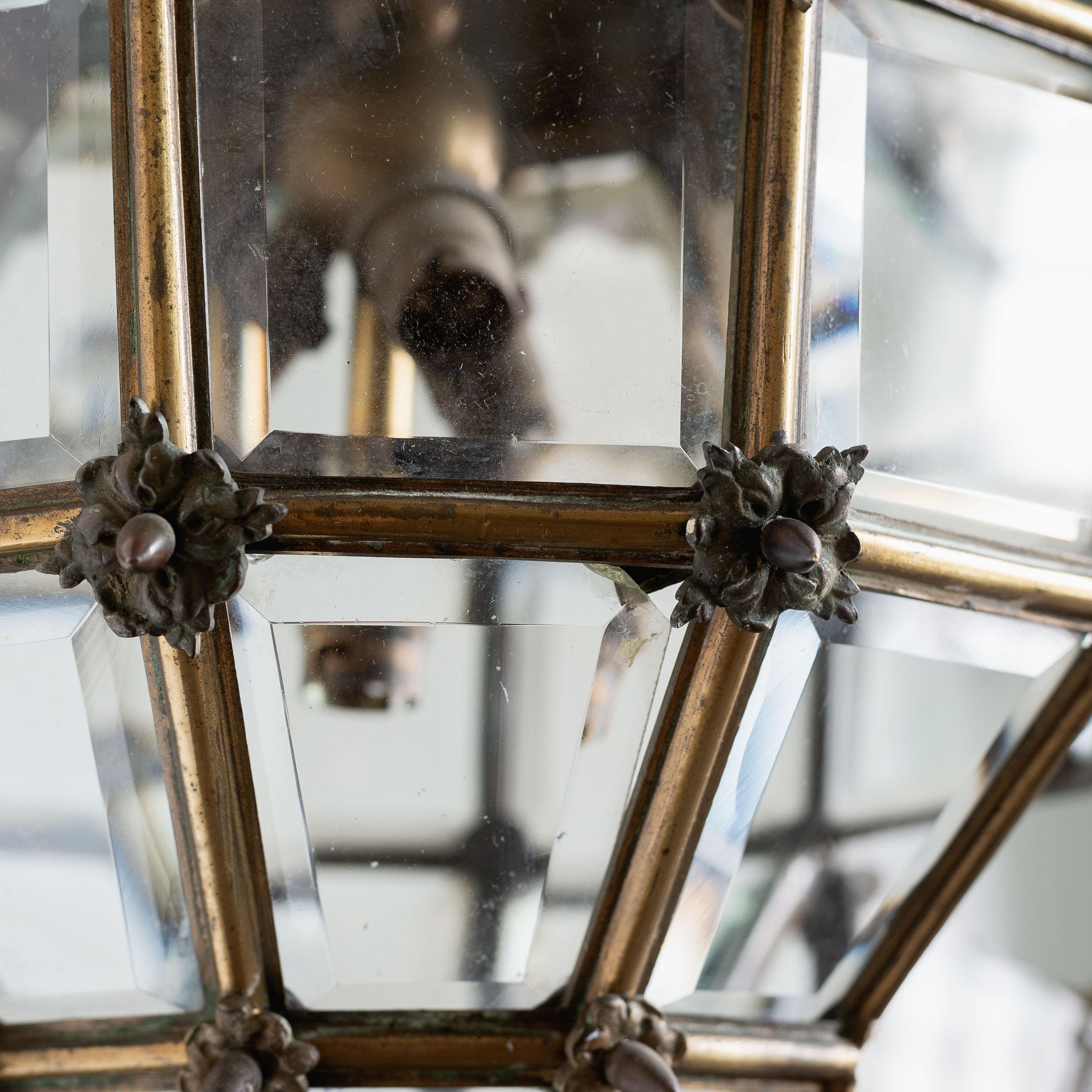 Fine Louis XIV 'Versaille' Gilt-Bronze Lantern In Good Condition In London, GB