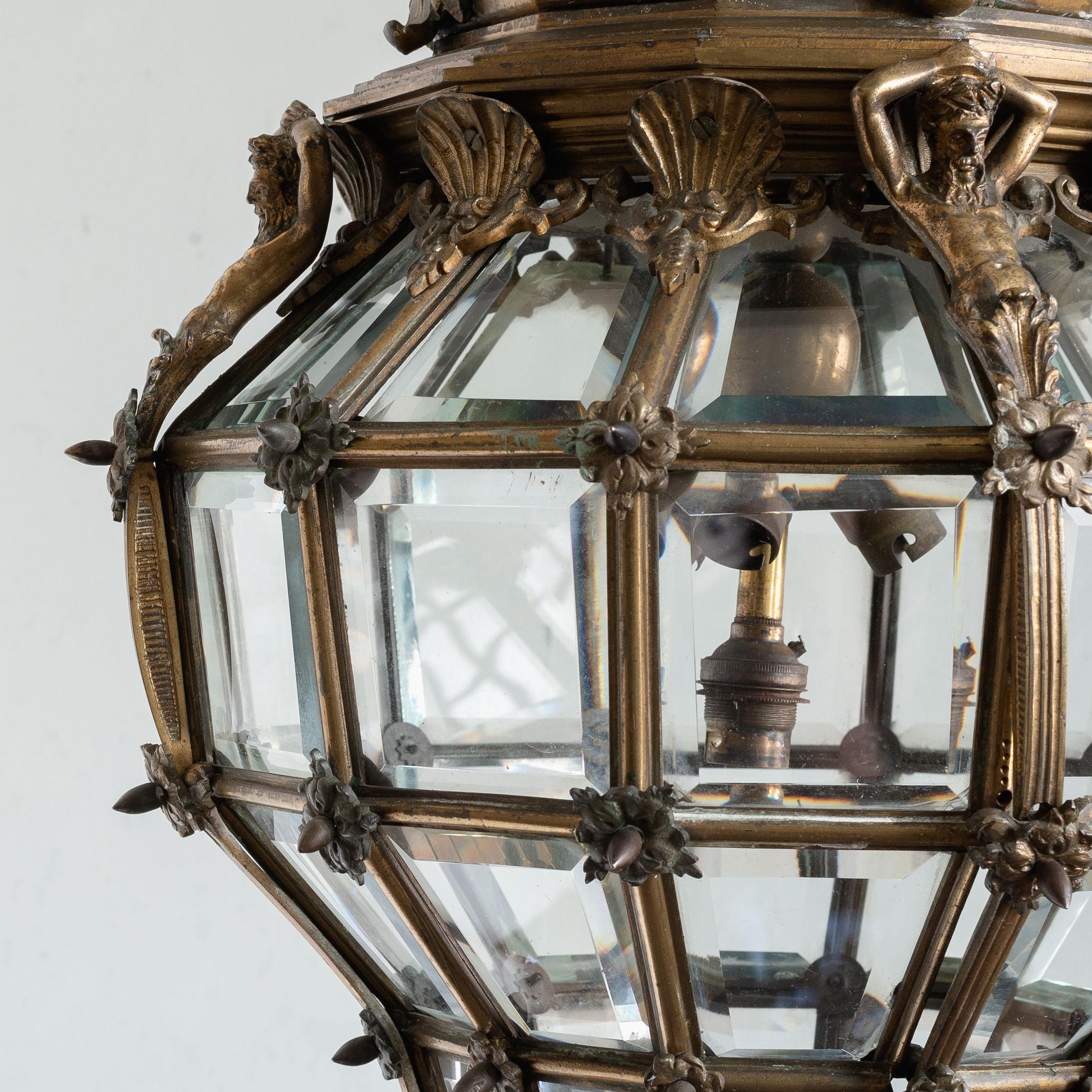 Fine Louis XIV 'Versaille' Gilt-Bronze Lantern 1
