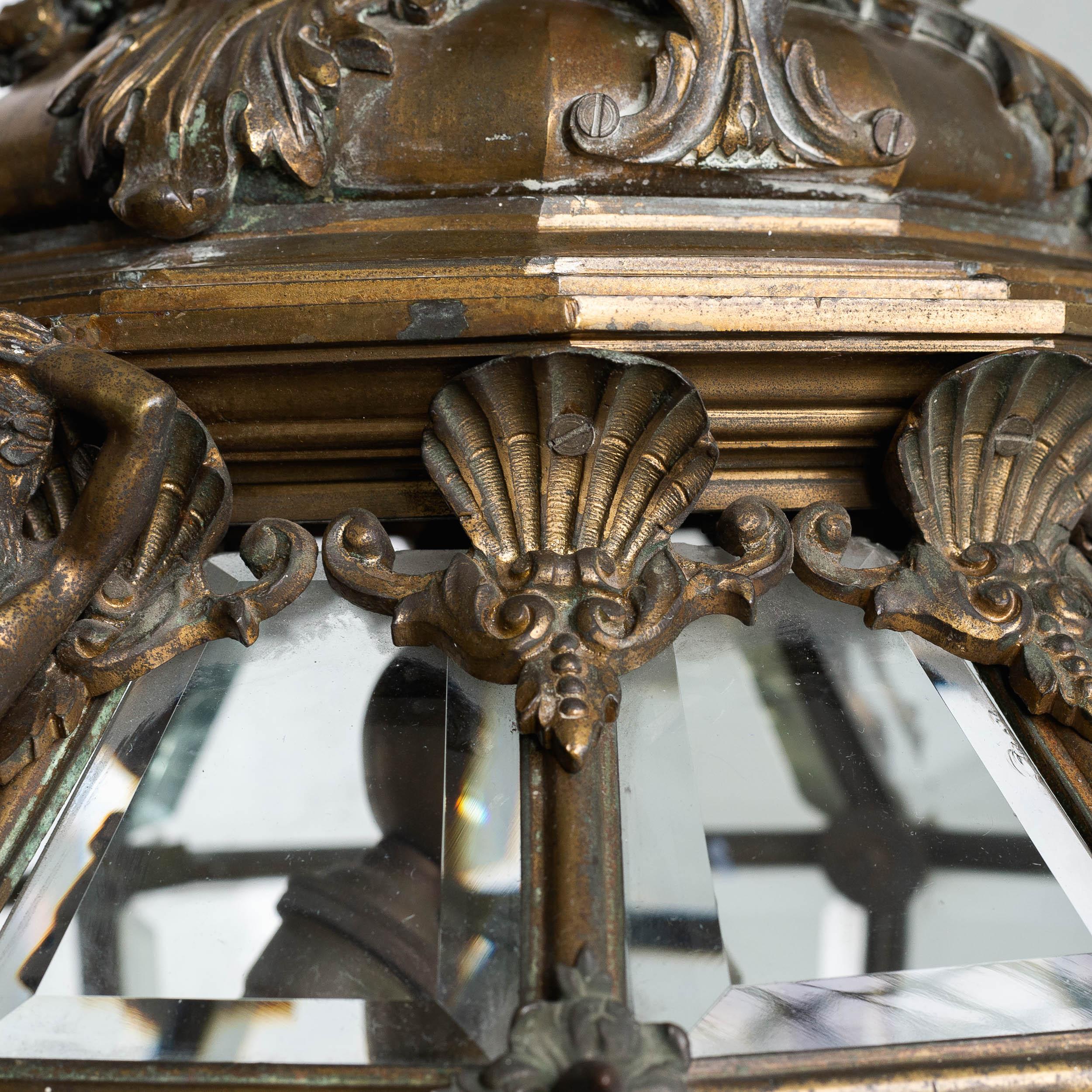 Fine Louis XIV 'Versaille' Gilt-Bronze Lantern 3