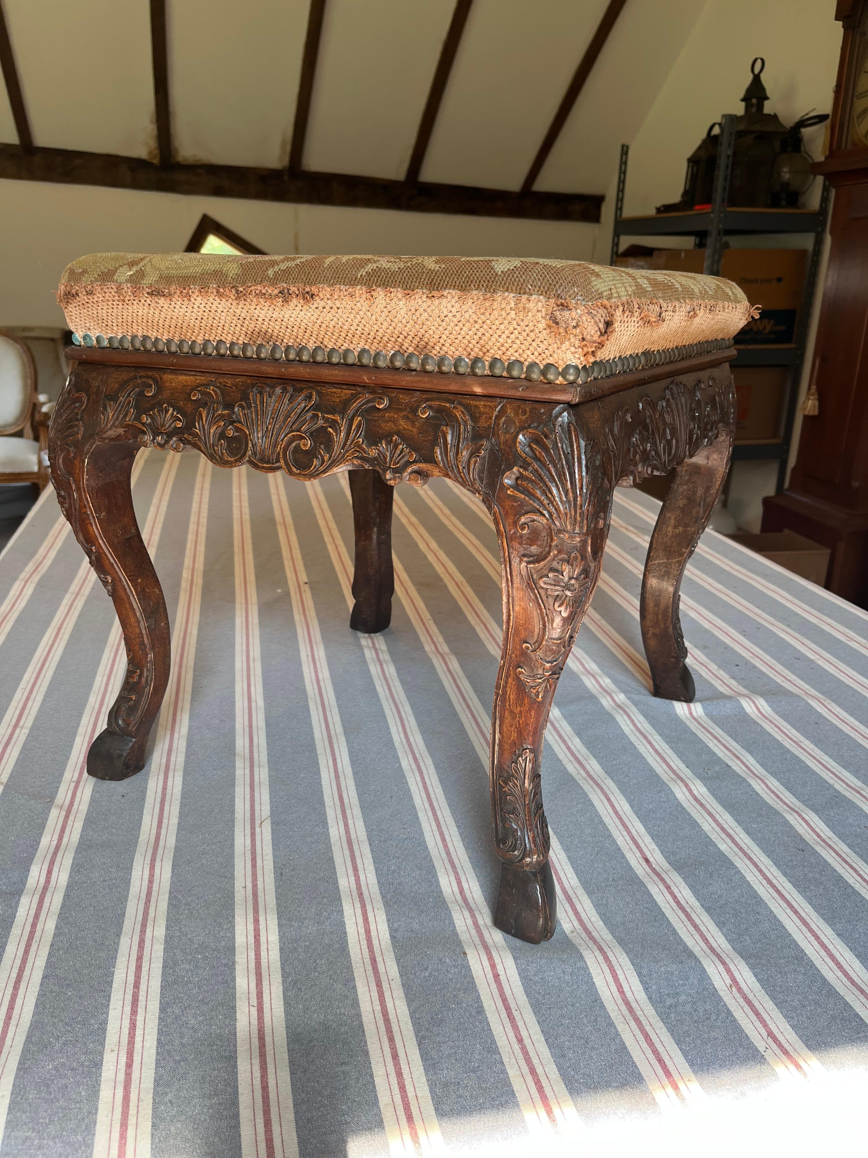 French Fine Louis XV Tabouret, C 1750