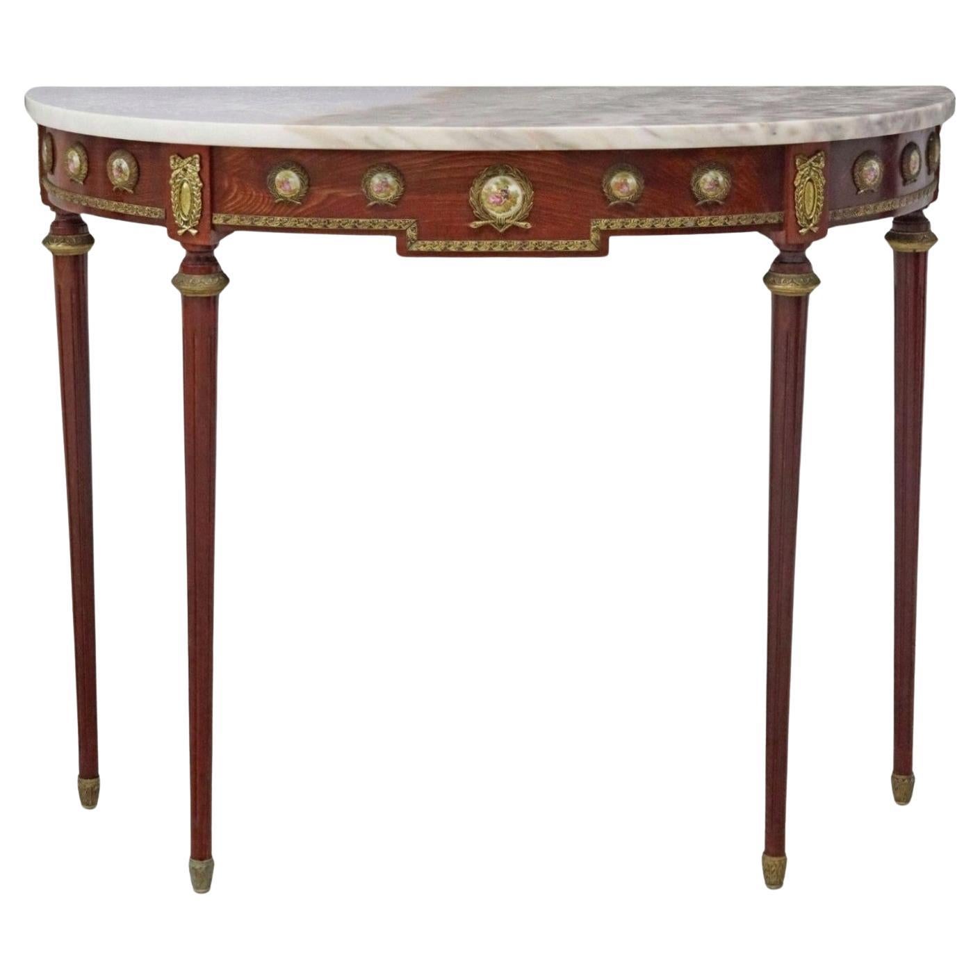 Table console néoclassique Louis XVI par Harry & Lou Epstein en vente