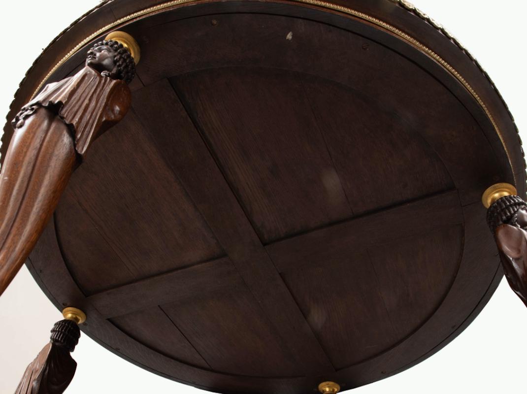 Mid-19th Century Fine Louis XVI Style Mahogany Guéridon, after a Model by Bernard Molitor For Sale