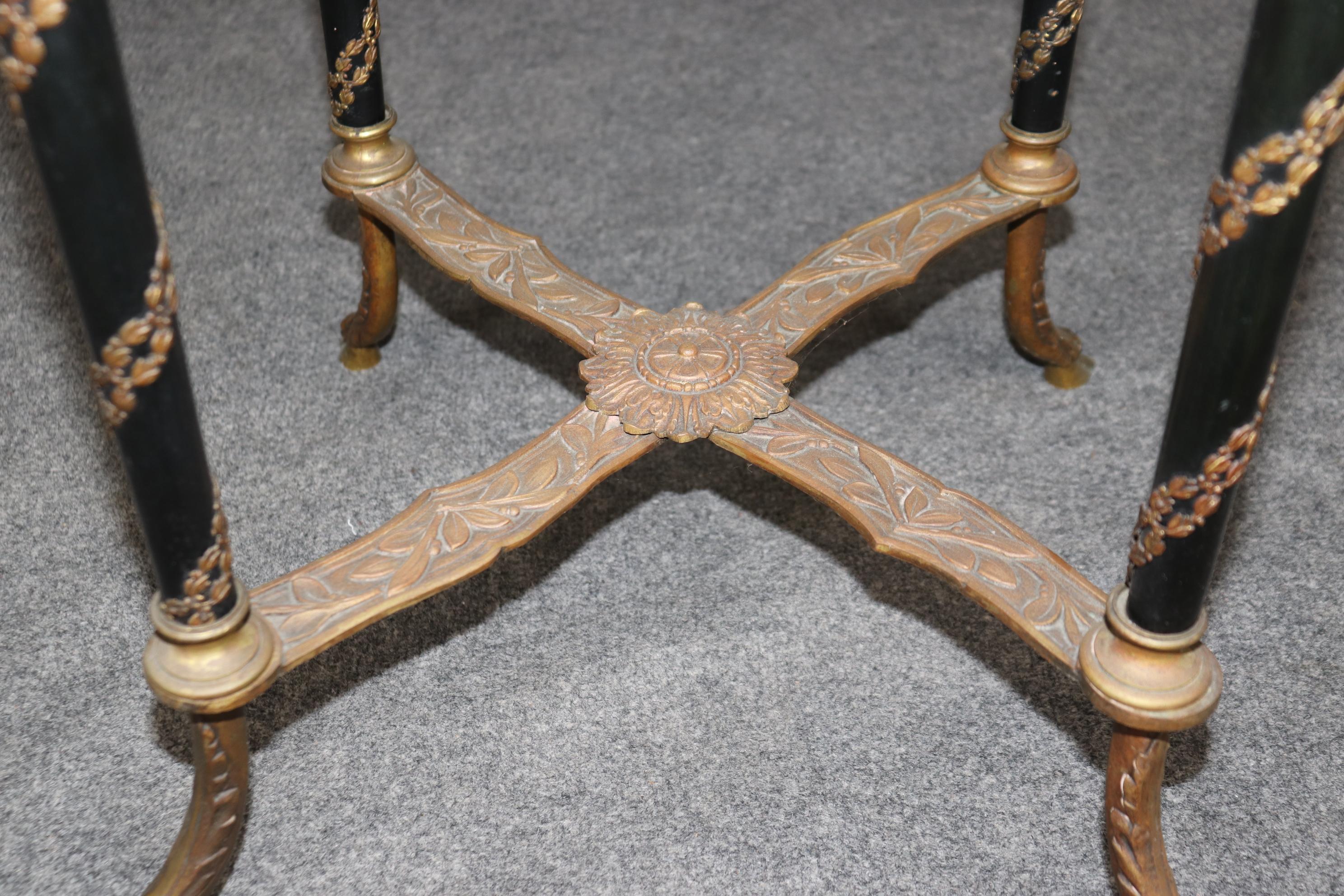 Fine Louis XVI Style Marble Top End Table in the style of Adam Weisweiler 2