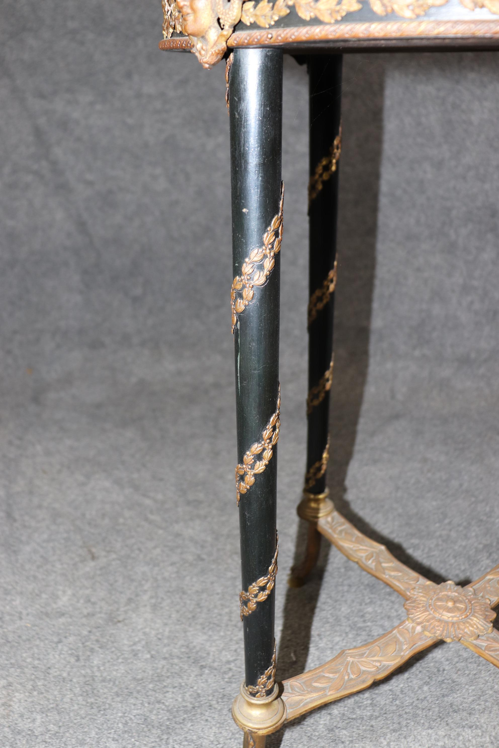 Fine Louis XVI Style Marble Top End Table in the style of Adam Weisweiler 3