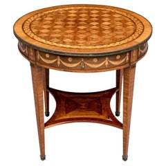 Fine Louis XVI Style Parquetry Center Table