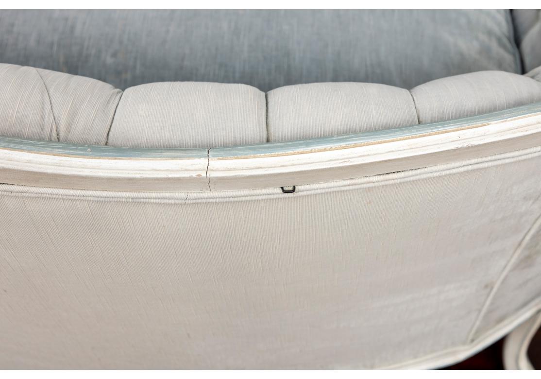 Fine Louis XVI Style Sofa in Powder Blue from W&J Sloane, New York For Sale 2