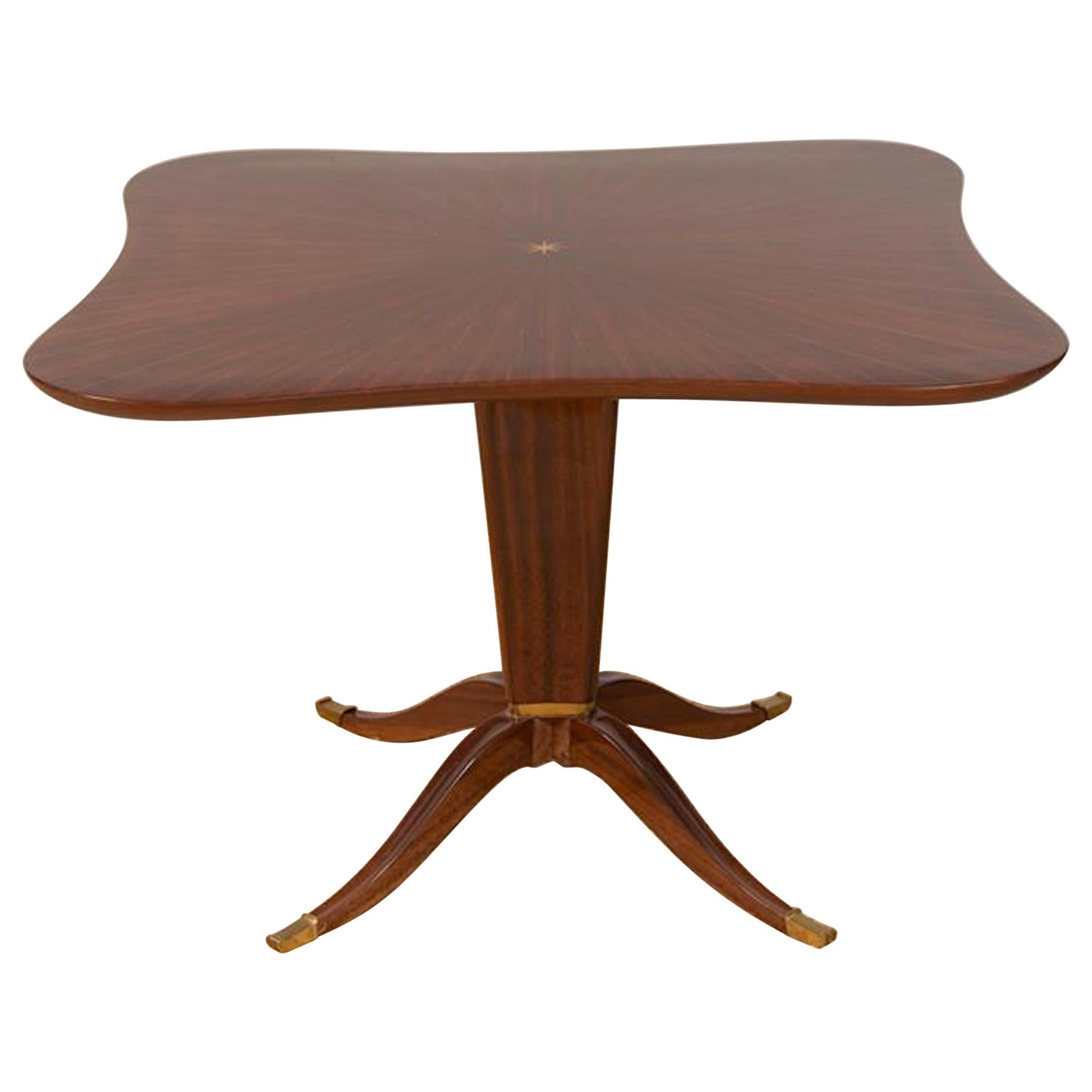 Fine Mahogany and Rosewood Table by Paolo Buffa