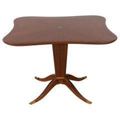 Fine Mahogany and Rosewood Table by Paolo Buffa