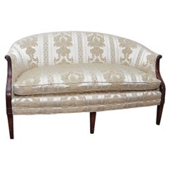 Fine Mahogany Hepplewhite Federal Style Settee Loveseat