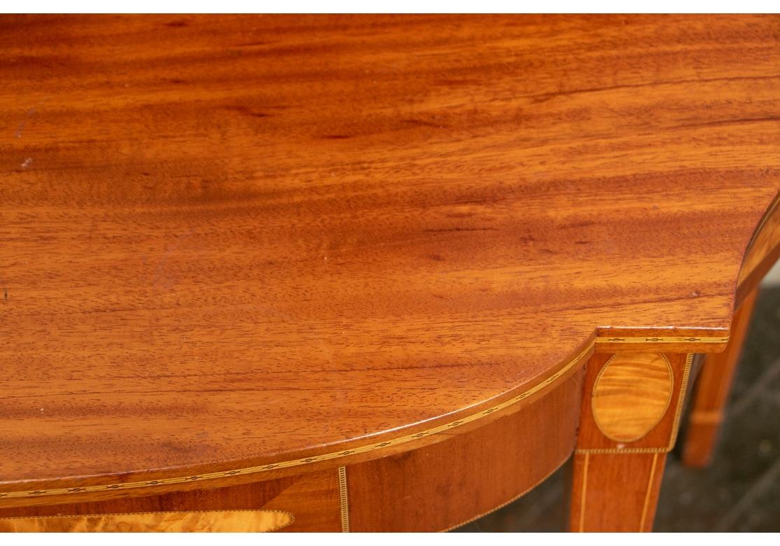 Hepplewhite Style Mahogany Inlaid Games Table For Sale 5