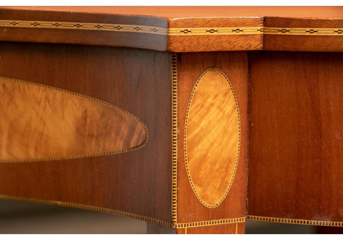 Hepplewhite Style Mahogany Inlaid Games Table For Sale 6