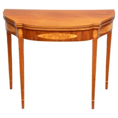 Hepplewhite Style Mahogany Inlaid Games Table