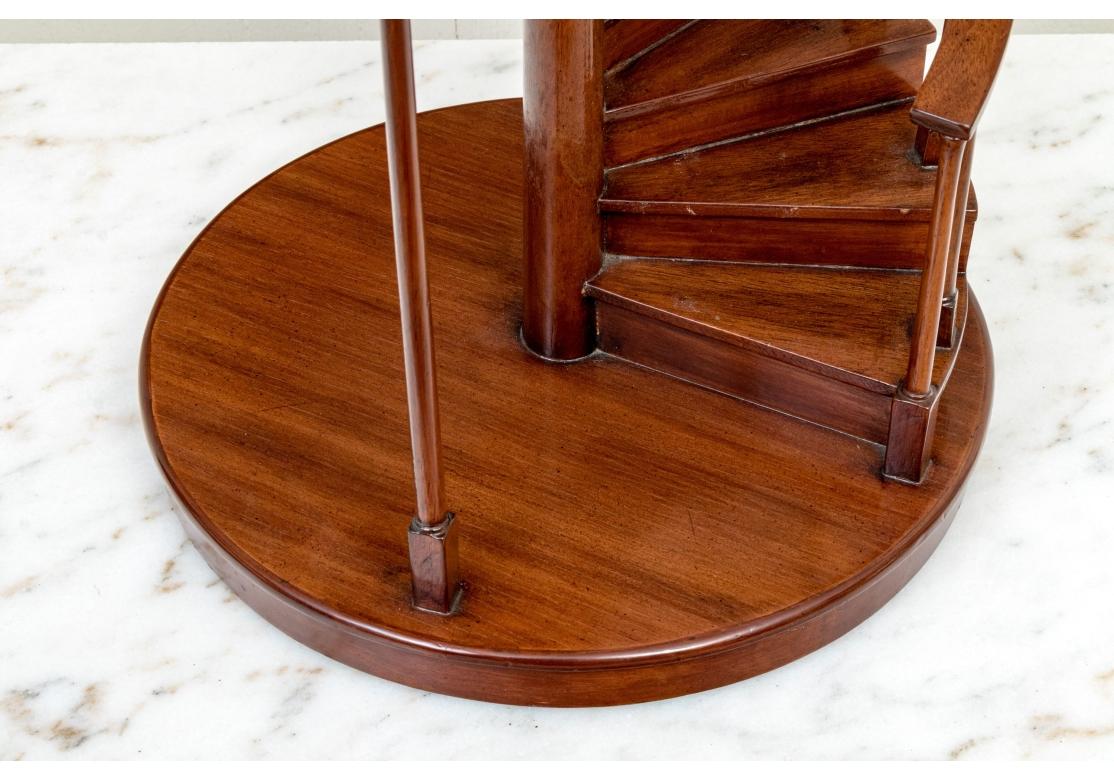 Fine Mahogany Miniature Spiral Staircase Attrib to Maitland Smith 3