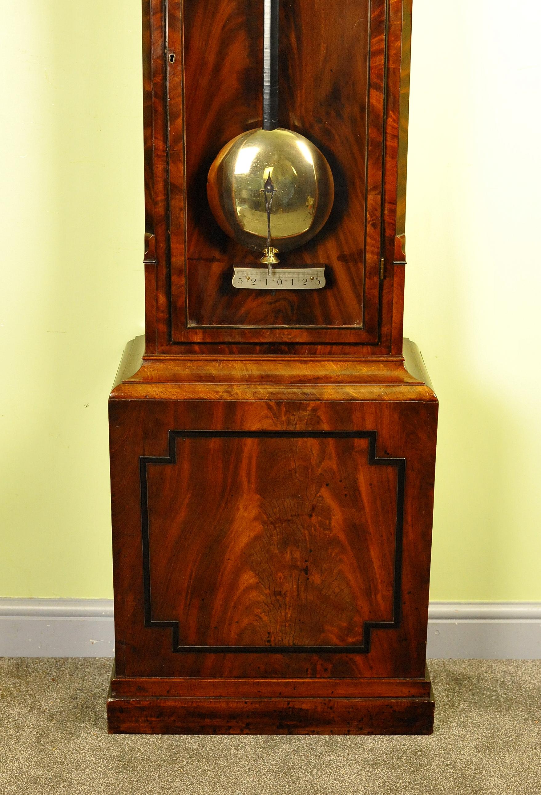 Victorian Fine Mahogany Regulator Longcase Tall Case Clock For Sale