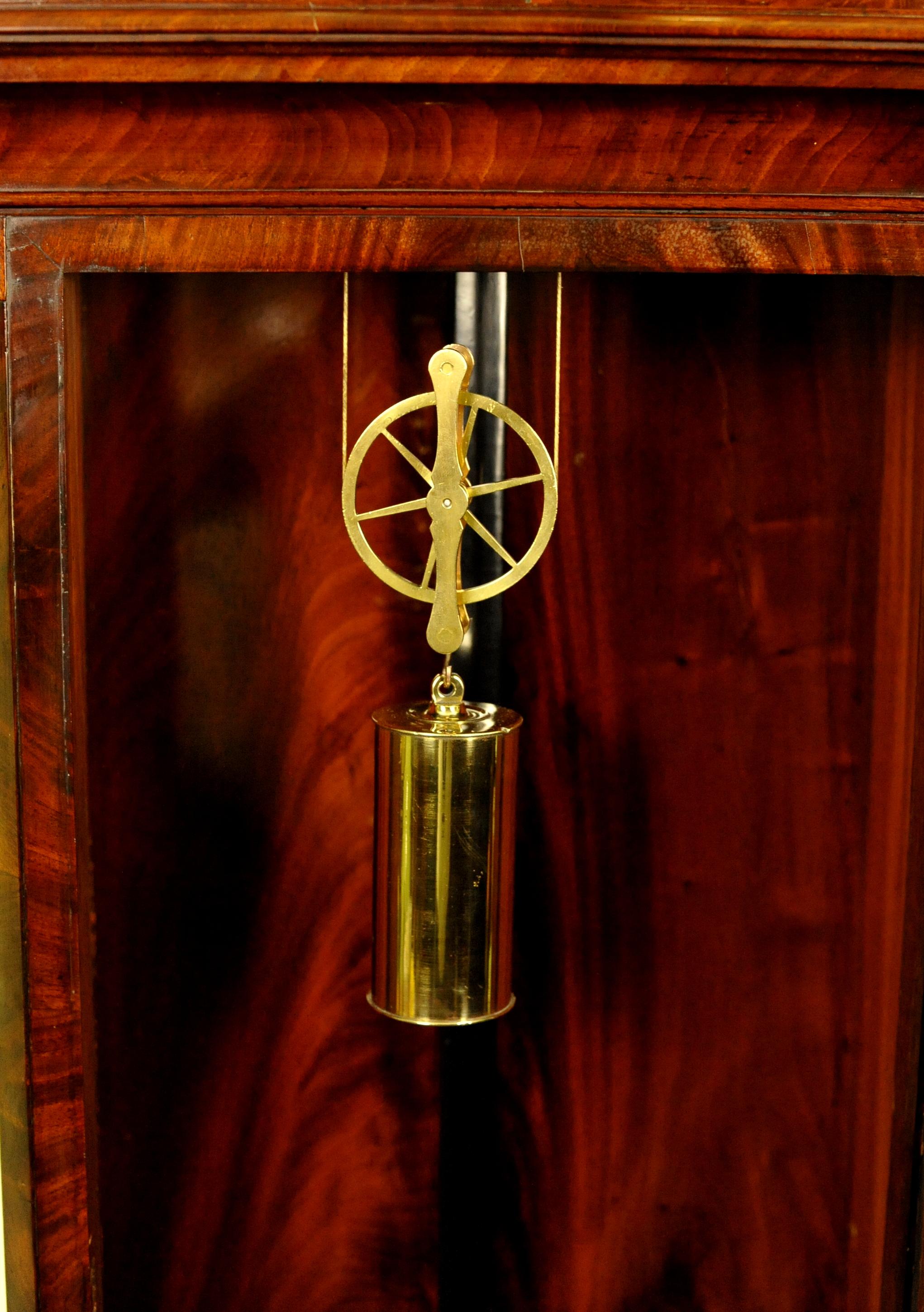 19th Century Fine Mahogany Regulator Longcase Tall Case Clock For Sale
