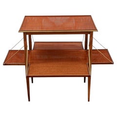 Fine Mahogany Tea or Serving Table with Leaf Extensions