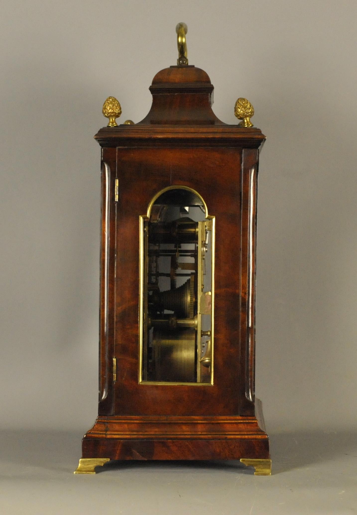 Fine Mahogany Verge Bracket Clock, Fleetwood , London For Sale 2