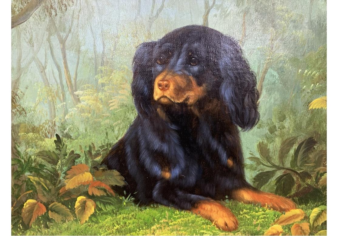 Feines Maitland Smith Dekoratives Gemälde auf Karton im Angebot 3