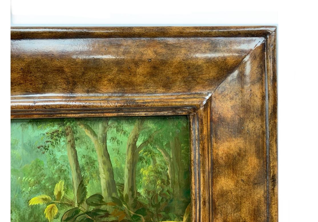 Feines Maitland Smith Dekoratives Gemälde auf Karton (Handbemalt) im Angebot