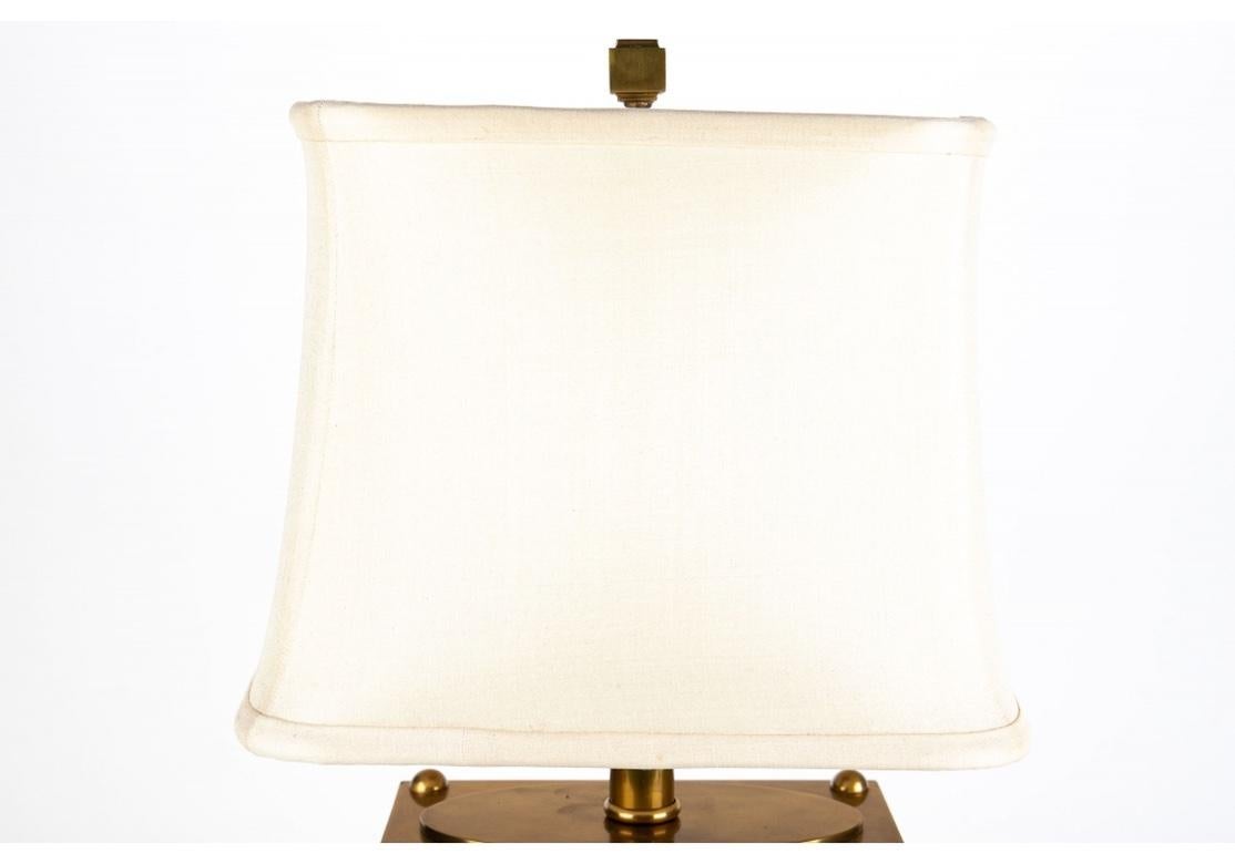 Hollywood Regency Fine Maitland-Smith Faux Malachite Table Lamp
