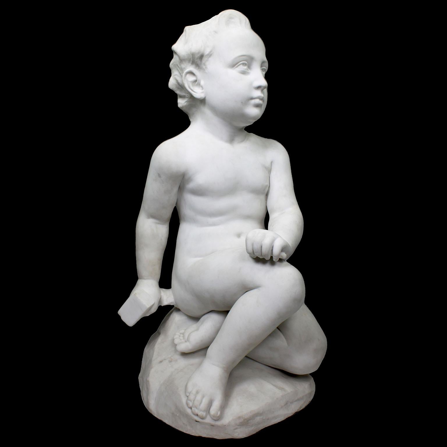 Neoclassico Scultura in marmo pregiato di 