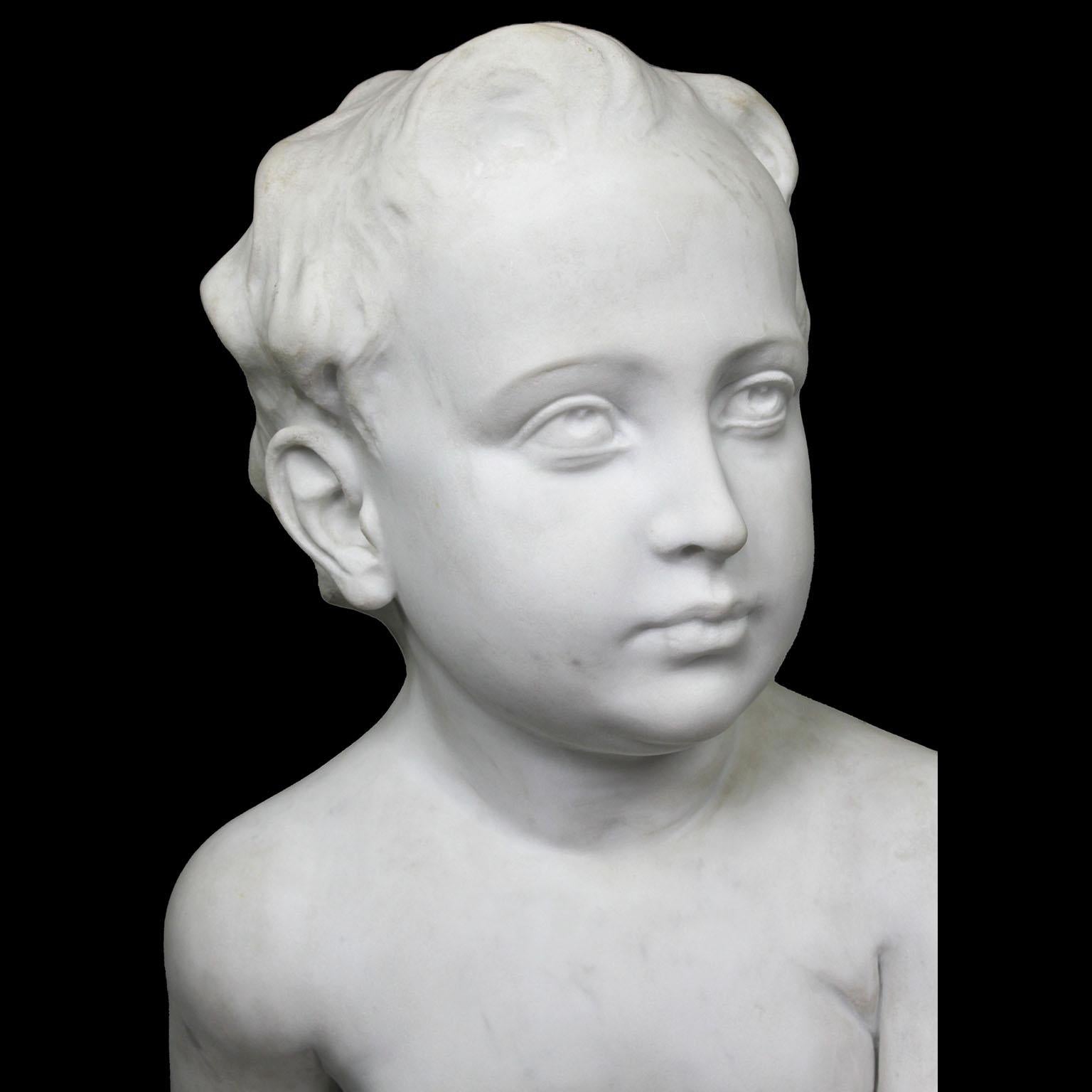 Francese Scultura in marmo pregiato di 