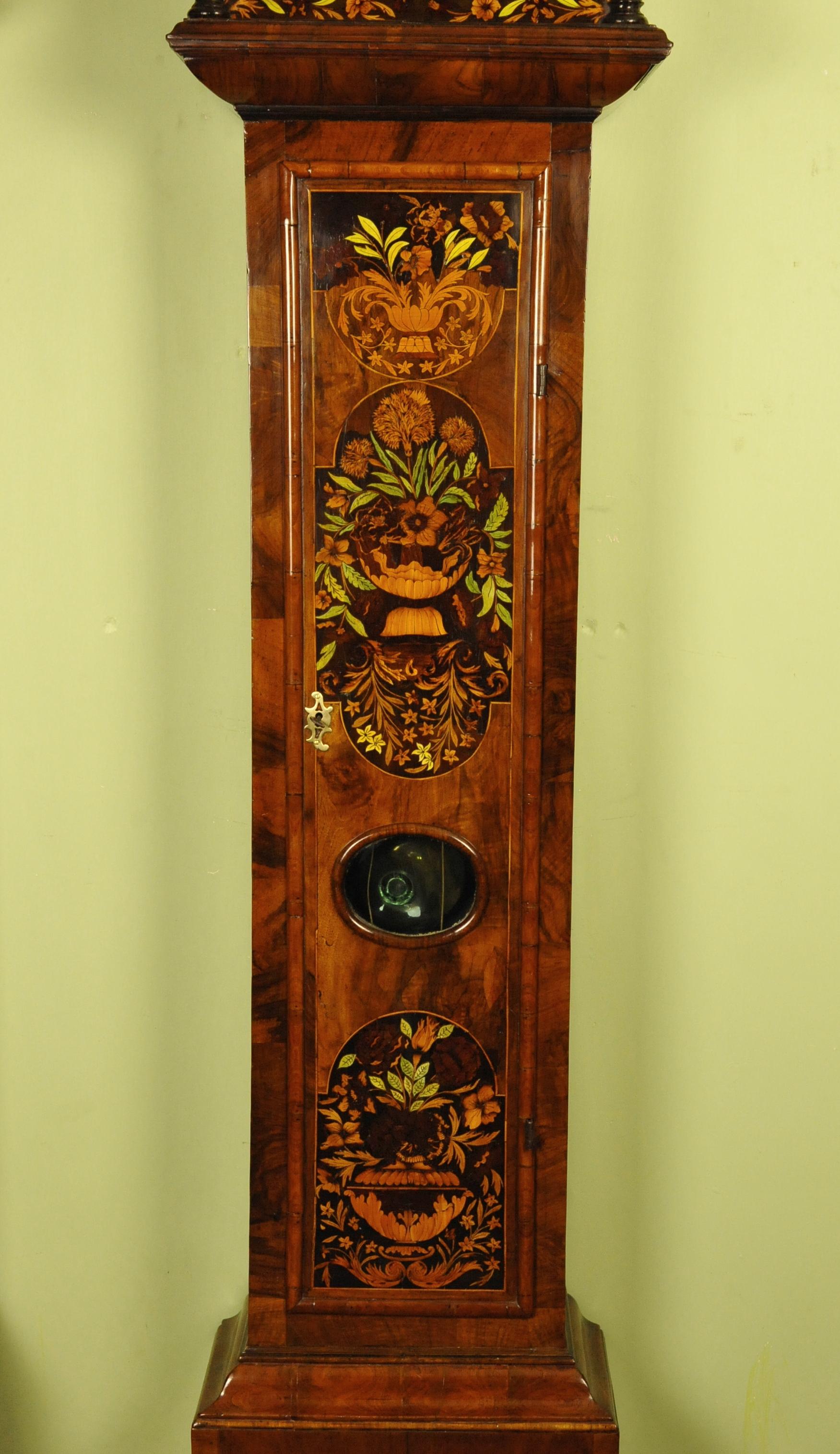 marquetry clock