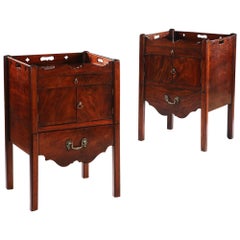 Fine Matched Pair of Mid-18th Century Bedside Commodes