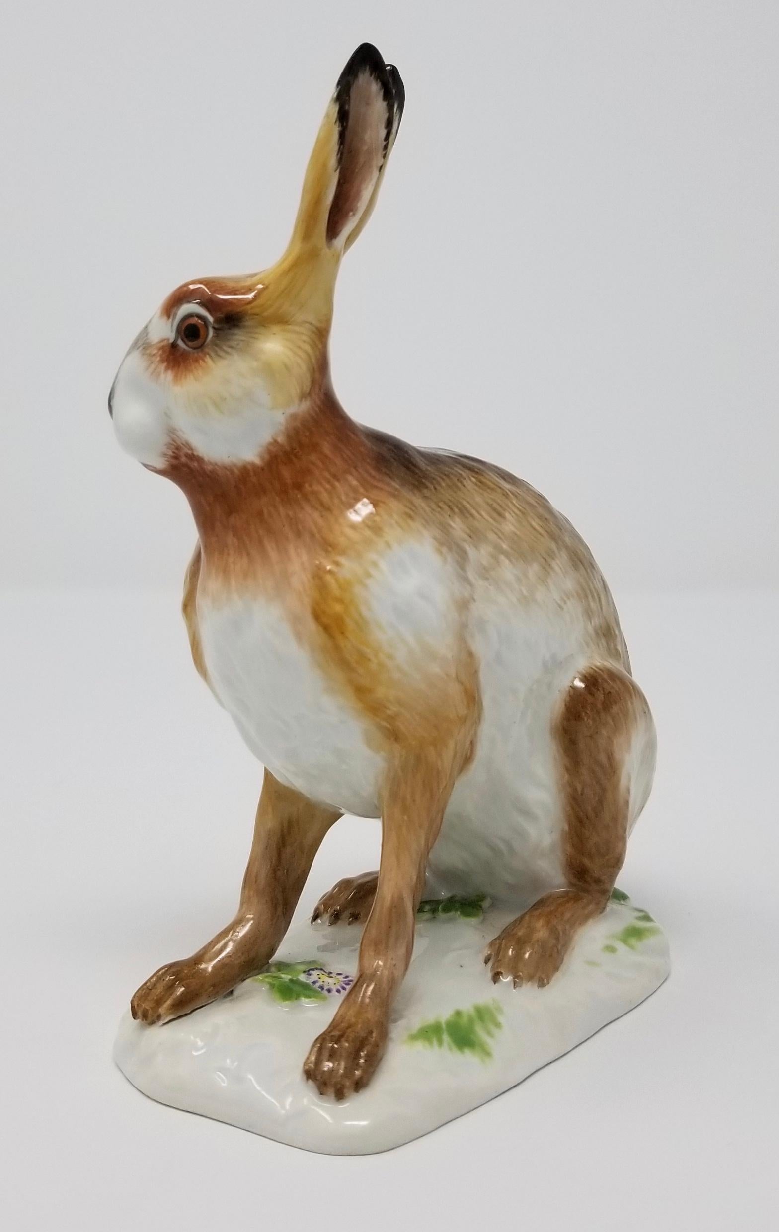 Rococo Figure de lapin en porcelaine de Meissen d'après un modèle de J. J. Kandler en vente