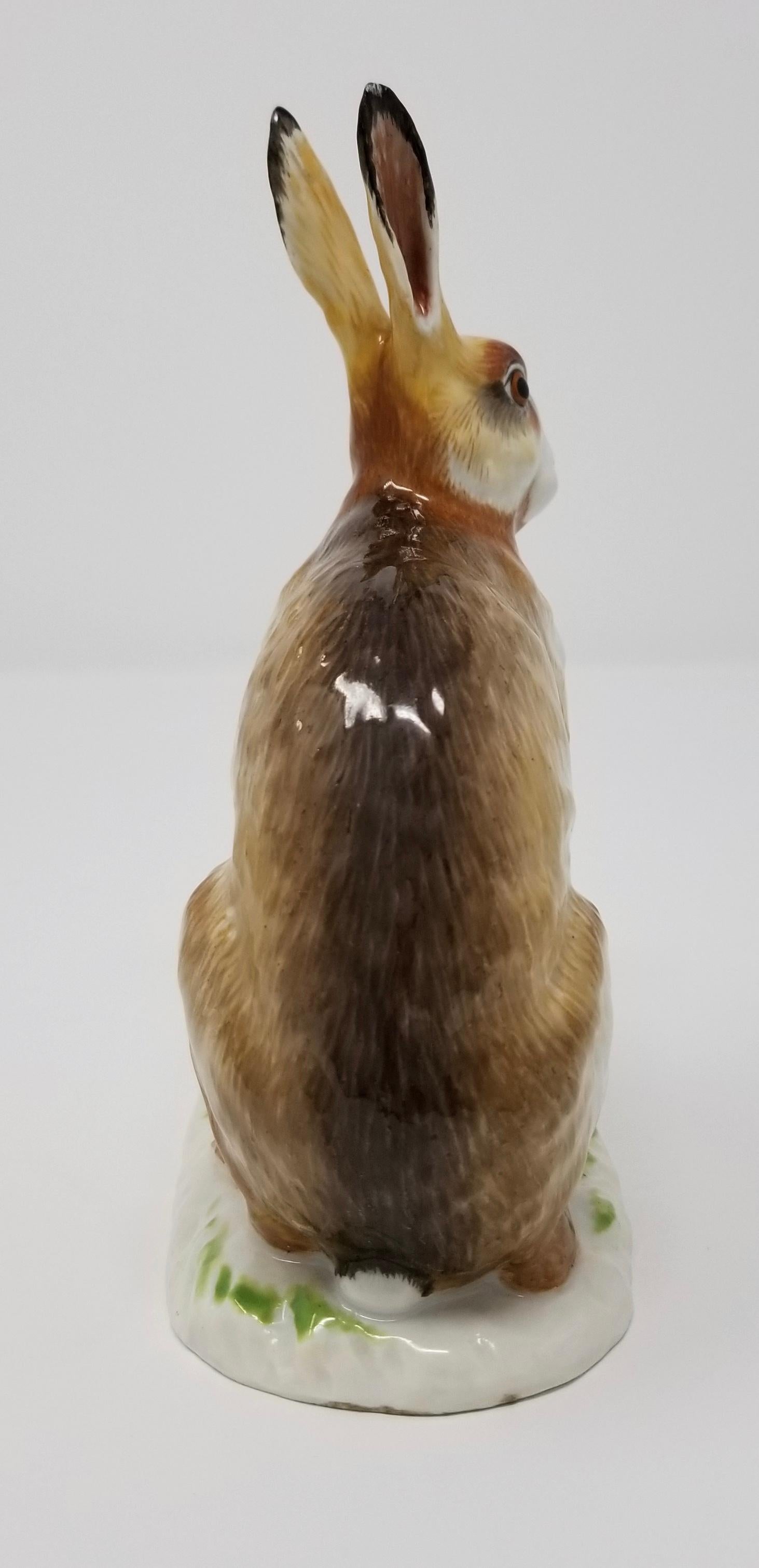 Allemand Figure de lapin en porcelaine de Meissen d'après un modèle de J. J. Kandler en vente