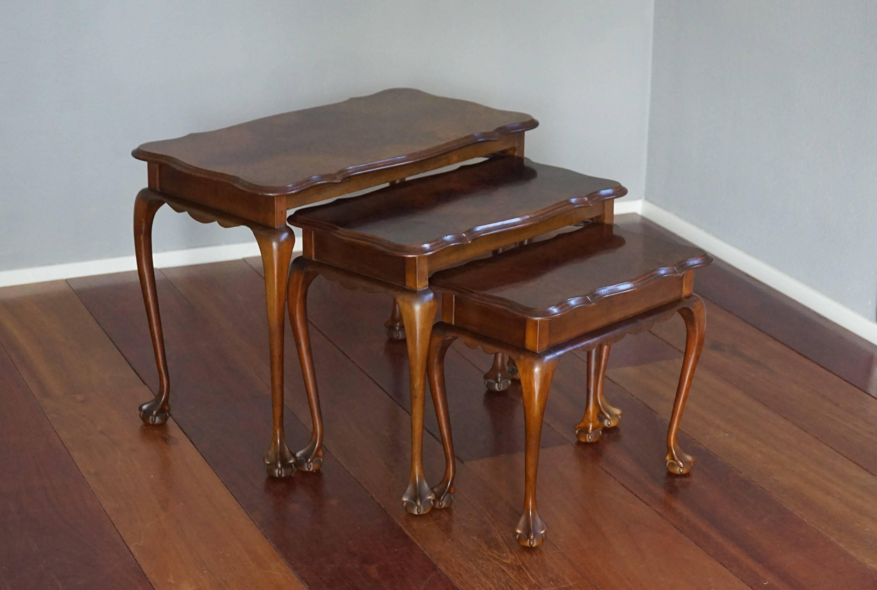 queen anne nest of tables