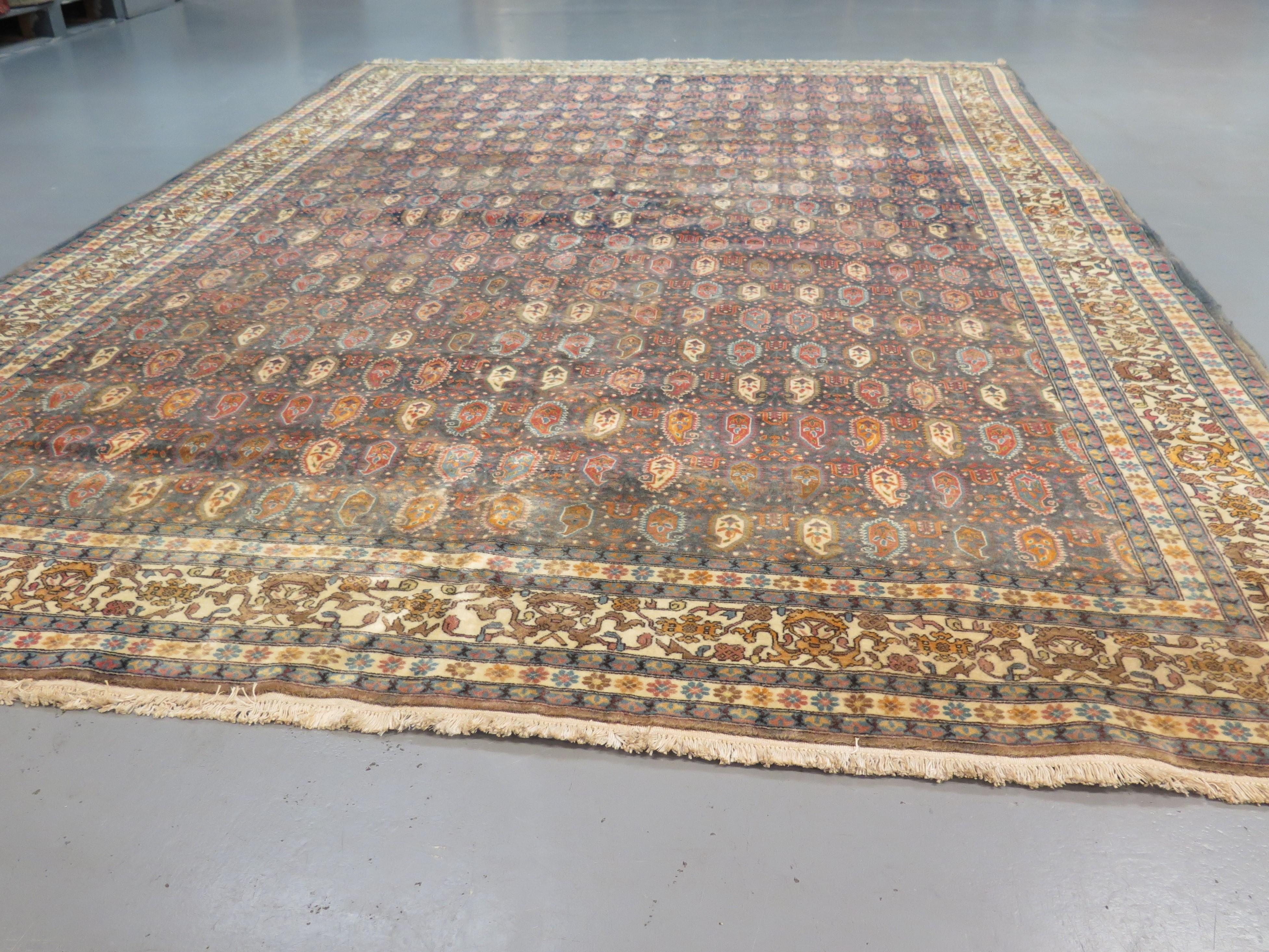 Vegetable Dyed Fine Mid Century Anatolian Carpet For Sale