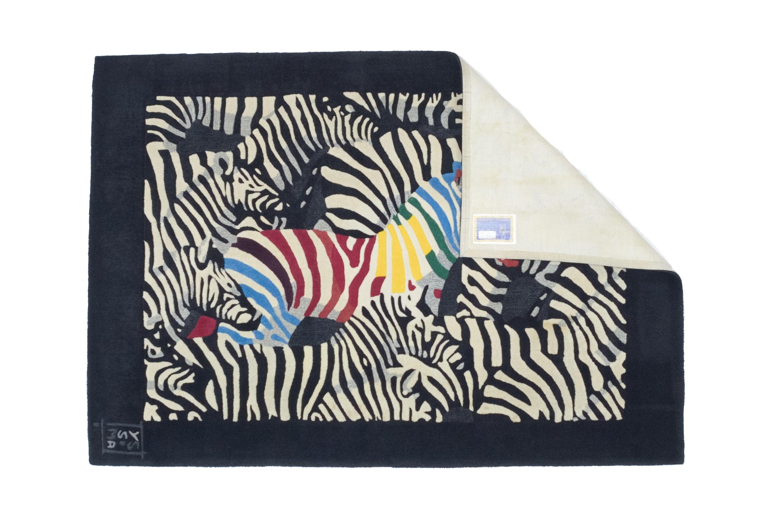 Fine Mid Century Artistic Rug Signed by Artist Yssima Nini Ferrucci 5’7