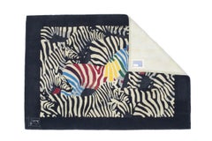 Fine Mid Century Artistic Teppich von Künstler Yssima Nini Ferrucci 5'7" x 7'10 unterzeichnet