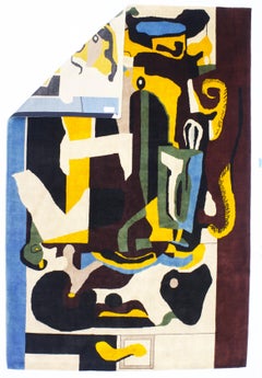 Fein Mid Century Courboisier Design Teppich 6'6" x 9'10"