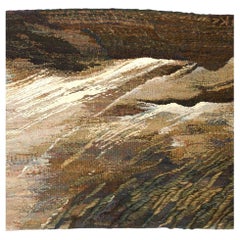 Fine Mid Century Designer French Tapestry Signed by Artist 5'4" x 6'9