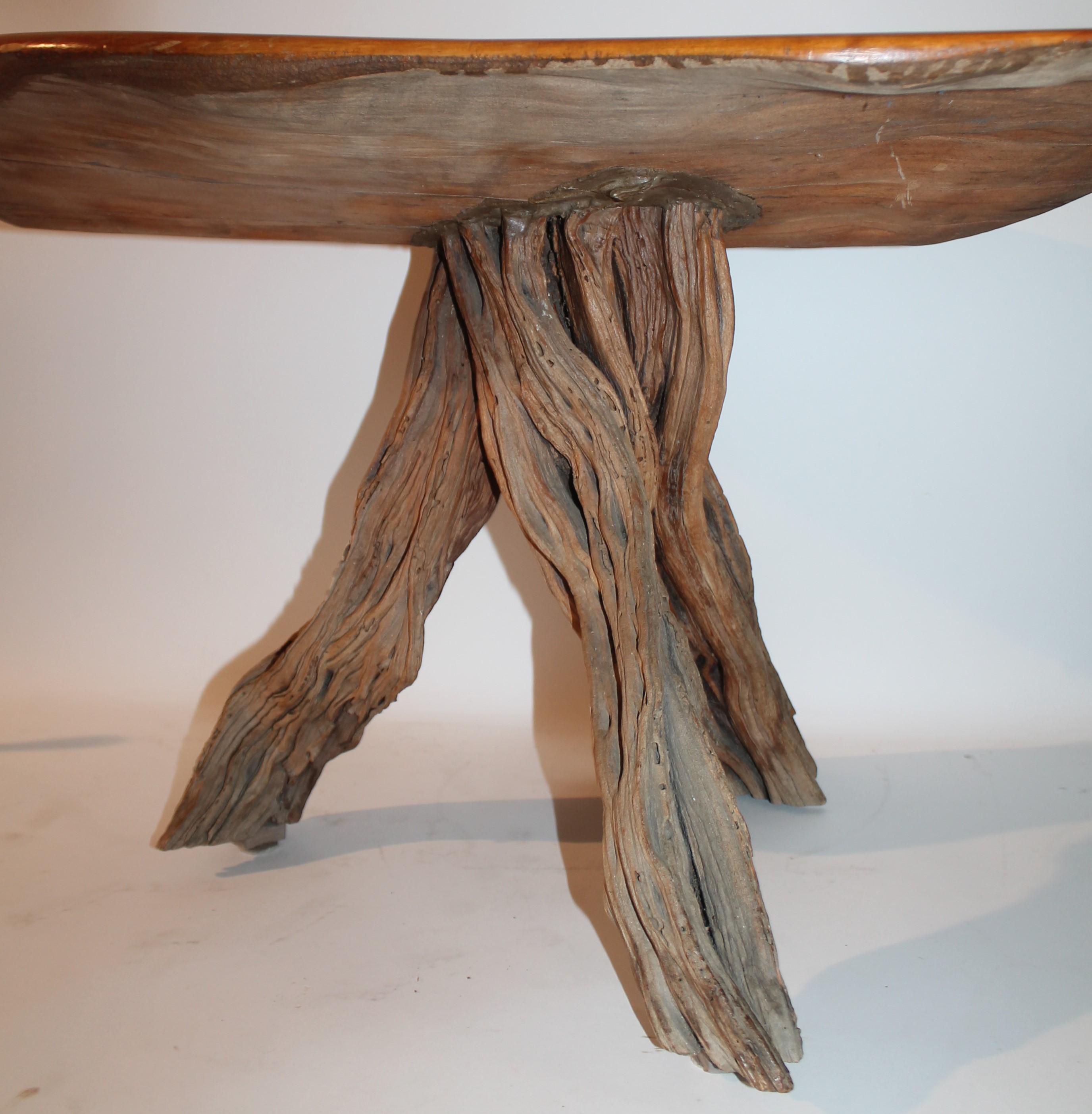 Hand-Crafted Fine Mid Century Folky Rustic Coffee Table