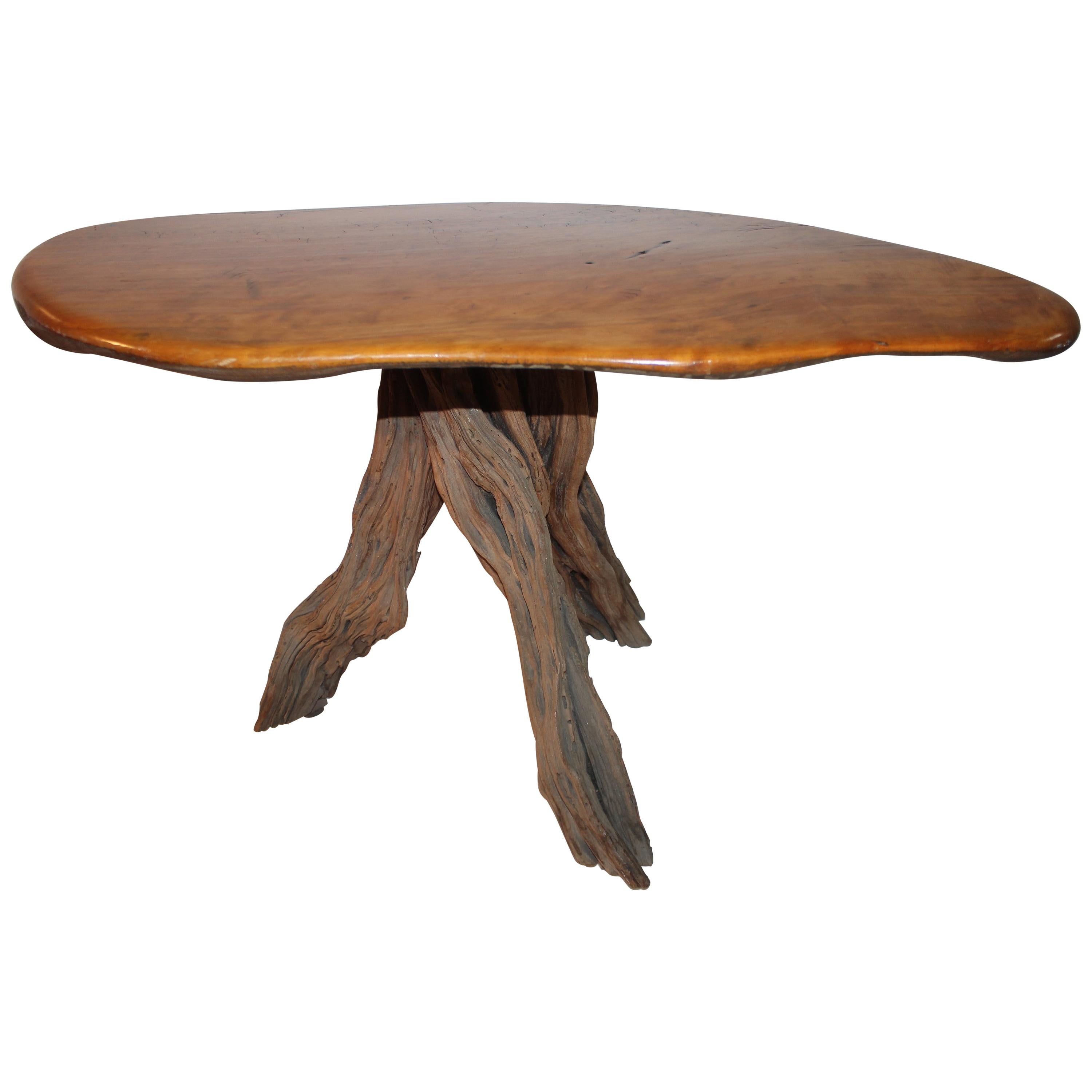 Fine Mid Century Folky Rustic Coffee Table