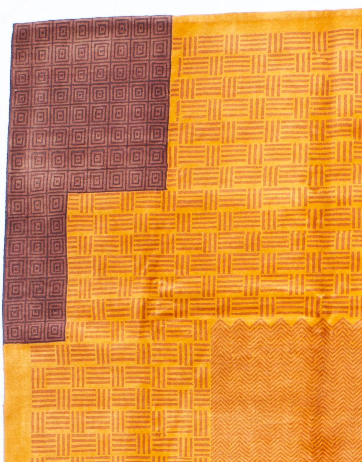 20th Century Fine Mid Century French Artistic Design Wool Rug 6’8” x 9’9