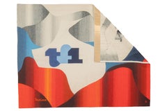 Feine französische Designerwolle aus der Mitte des Jahrhunderts  Wandteppich 4'10" x 6'4"