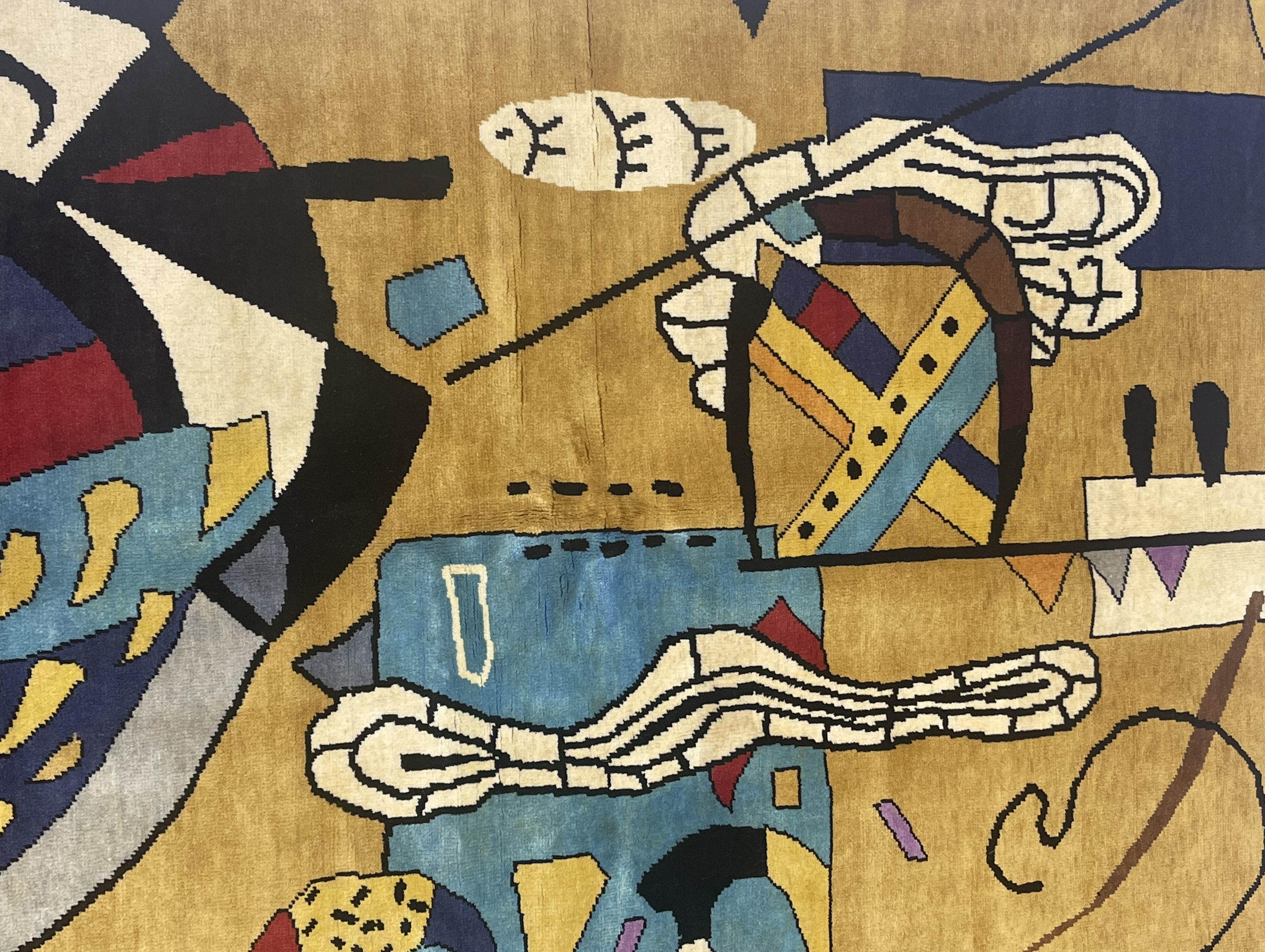 Feine Mid Century Französisch Teppich 6'9 x 9'8