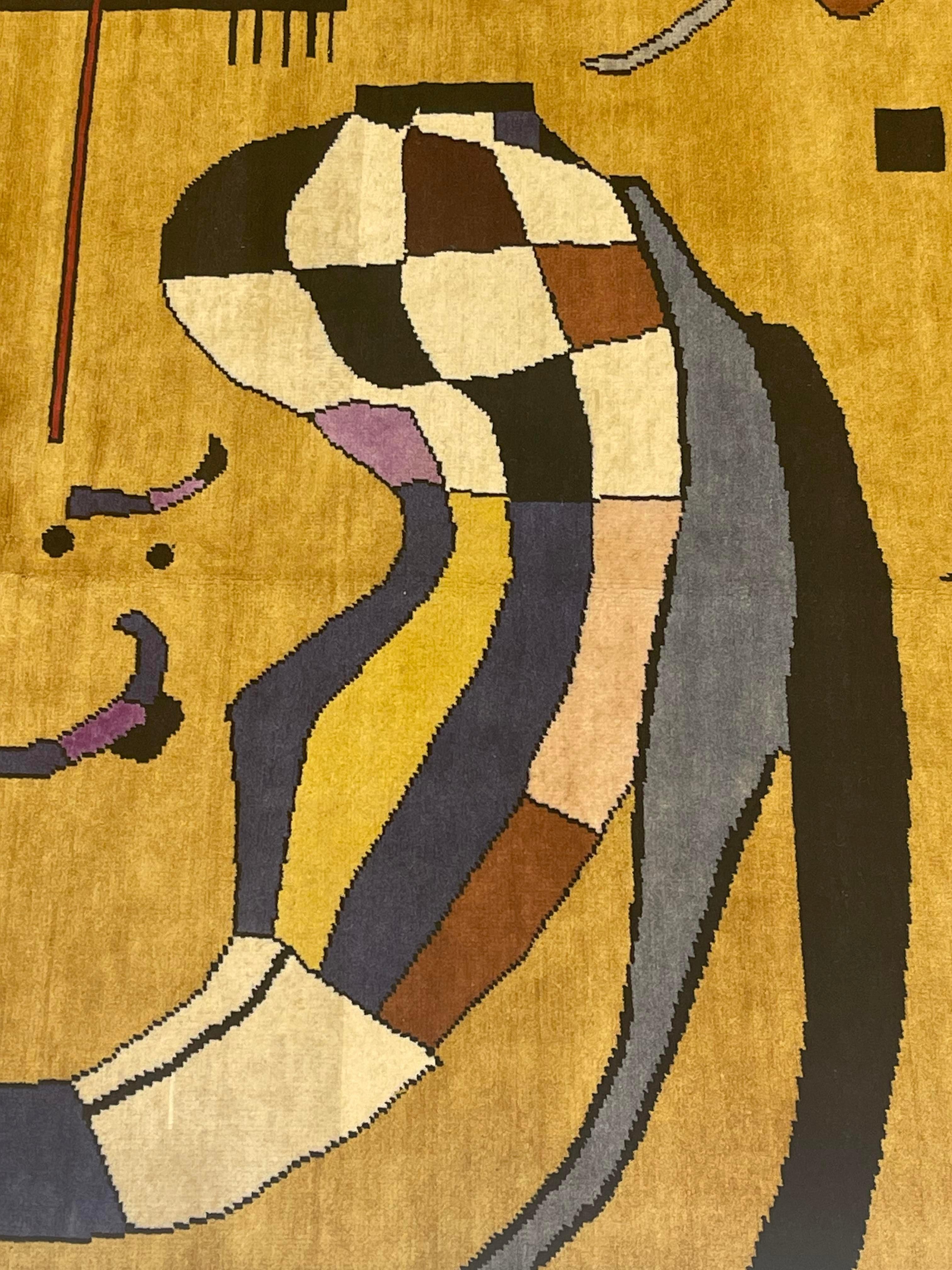 Feine Mid Century Französisch Teppich 6'9 x 9'8